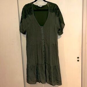 Just Found green short sleeve summer dress size 2X